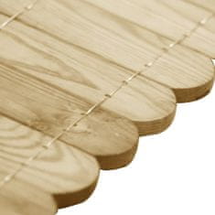 shumee 3 db impregnált fenyőfa bordűrtekercs 120 cm