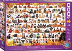EuroGraphics Puzzle Halloween állatok 1000 darab