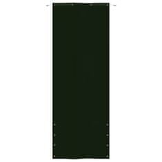 shumee sötétzöld oxford-szövet erkélyparaván 80 x 240 cm