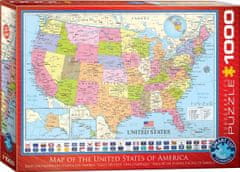 EuroGraphics Puzzle Az USA politikai térképe 1000 db