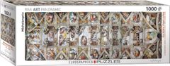 EuroGraphics Panoráma puzzle Sixtus-kápolna mennyezet 1000 db
