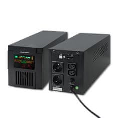 Qoltec UPS - Monolith | 2000VA | 1200W | LCD | USB