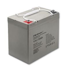 Qoltec AGM akkumulátor | 12V | 55Ah | max.825A