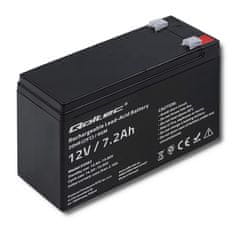 Qoltec AGM akkumulátor | 12V | 7,2 Ah | max 108A