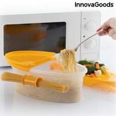 InnovaGoods Pastrainest mikrohullámú tésztafőző, tartozékokkal és receptekkel, 4 az 1-ben