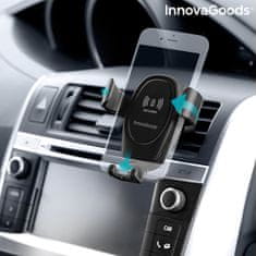 InnovaGoods Mobiltelefon tartó Qi vezeték nélküli autós töltővel Wolder