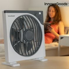 InnovaGoods Padlóventilátor, 50 W, szürke és fehér