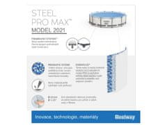 Bestway Steel Pro Max 3,66 x 1 m + Patrongyertyás szűrő + létra 56418