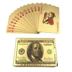 Northix Kártyák – 24K aranyozású kártyapakli, USD 