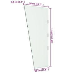 shumee átlátszó edzett üveg ajtóelőtető 50 x 100 cm