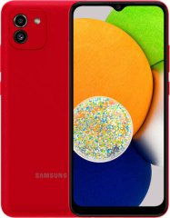 SAMSUNG Galaxy A03 kártyafüggetlen mobiltelefon SM-A035G Dual SIM 64GB, 4GB, piros (SM-A035GZRGEUE)