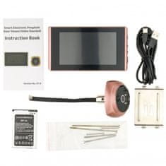 Secutek Digitális ajtókukucskáló TS-1603 - 4,3 LCD, IR, PIR Fekete