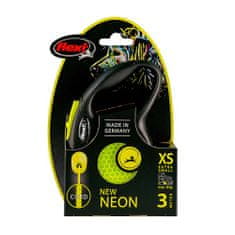 Flexi New Neon zsinór XS 3m sárga 8kg-ig