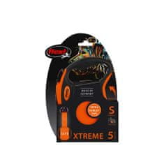 Flexi Xtreme S szalag 5m, narancssárga 20kg-ig integrált gumiszalaggal (Soft-Stop)
