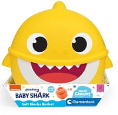 Clementoni Clemmy baby - Baby Shark - Vödör kis kockákkal