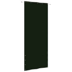 Greatstore sötétzöld oxford-szövet erkélyparaván 80 x 240 cm