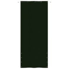 Greatstore sötétzöld oxford-szövet erkélyparaván 80 x 240 cm