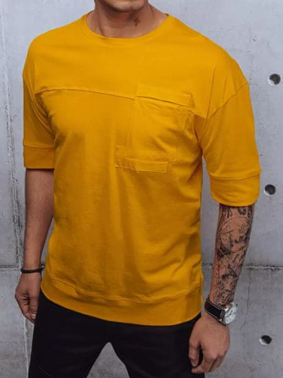 Dstreet férfi alap póló Farin sárga