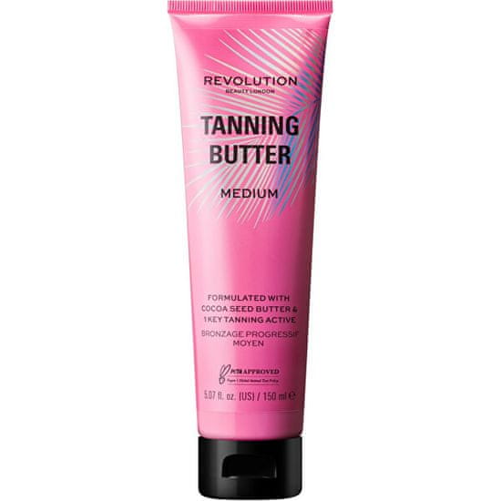 Makeup Revolution Önbarnító testvaj Medium Beauty Buildable (Tanning Butter) 150 ml