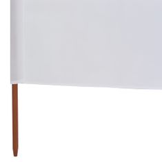 shumee fehér 6-paneles szövet szélellenző 800 x 80 cm