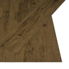 Vidaxl természetes barna öntapadós PVC padlódeszkák 4,46 m² 3 mm 143872
