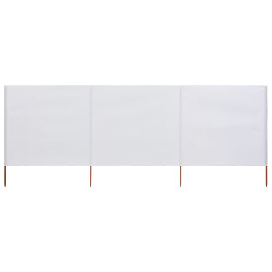 shumee 3 paneles homokfehér szövet szélfogó 400 x 80 cm