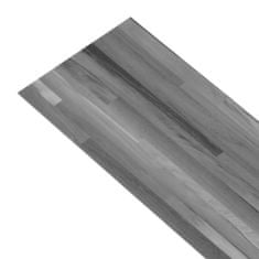 Vidaxl csíkos szürke 2 mm-es öntapadó PVC padlóburkolat 5,02 m² 146560