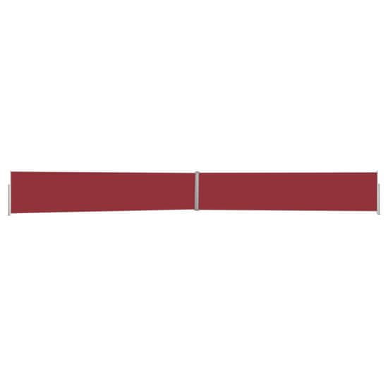 Greatstore piros kihúzható oldalsó terasz-napellenző 170 x 1200 cm