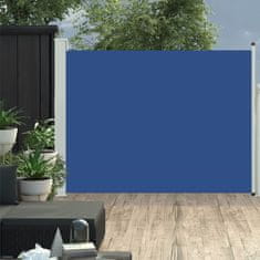 Greatstore kék behúzható oldalsó teraszi napellenző 170 x 500 cm