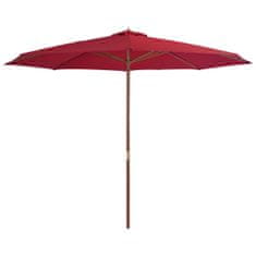 Greatstore burgundi vörös kültéri napernyő farúddal 350 cm