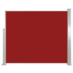 Greatstore piros behúzható oldalsó napellenző 120 x 300 cm