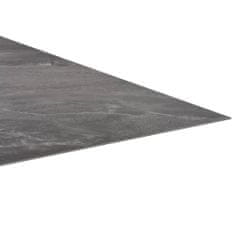Greatstore fekete öntapadó PVC padló burkolólap mintával 5,11 m²