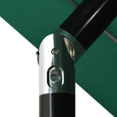 shumee 3 szintes zöld napernyő alumíniumrúddal 3,5 m
