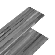 Vidaxl csíkos szürke 2 mm-es öntapadó PVC padlóburkolat 5,02 m² 146560