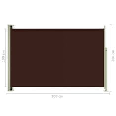 Greatstore barna behúzható oldalsó terasznapellenző 200 x 300 cm