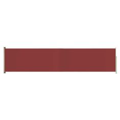 shumee piros kihúzható oldalsó terasznapellenző 140 x 600 cm