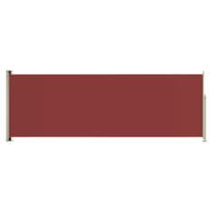 Greatstore piros behúzható oldalsó terasznapellenző 180 x 500 cm
