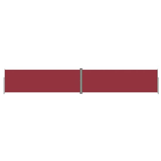 Greatstore piros behúzható oldalsó napellenző 200 x 1200 cm