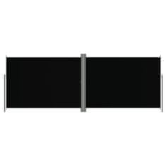 Greatstore fekete behúzható oldalsó napellenző 220 x 600 cm