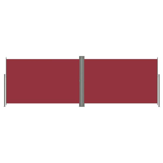 Greatstore piros behúzható oldalsó napellenző 220 x 600 cm