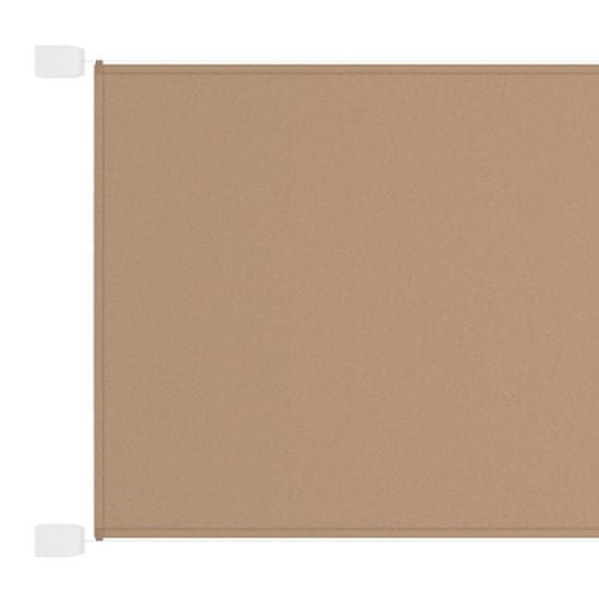 Greatstore tópszínű oxford-szövet függőleges napellenző 60 x 800 cm