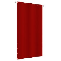 Greatstore piros oxford-szövet erkélyparaván 120 x 240 cm