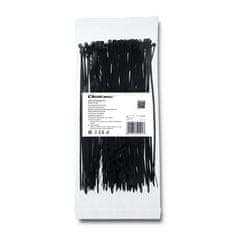 Qoltec Kábelkötegelők -Trytki | 2.5*200mm | Nylon UV | Fekete