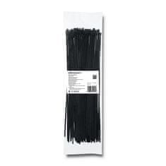 Qoltec Kábelkötegelők -Trytki | 3.6*300mm | Nylon UV | Fekete