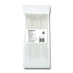 Qoltec Kábelkötegelők -Trytki | 7.2*200mm | Nylon UV | Fehér