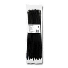 Qoltec Kábelkötegelők -Trytki | 7.2*350mm | Nylon UV | Fekete