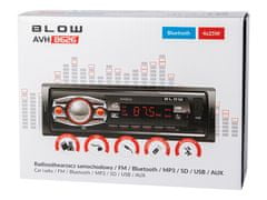 Blow 12V 1DIN autórádió 4x25W MP3 USB SD MMC Bluetooth