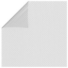 Greatstore szürke napelemes lebegő PE medencefólia 975 x 488 cm