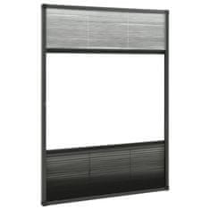 Greatstore alumínium pliszé ablakszúnyogháló árnyékolóval 80 x 120 cm