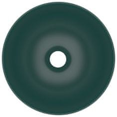 Greatstore kerek matt sötétzöld kerámia mosdókagyló